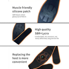 EMS Abs Muscle Stimulator – USB Rechargeable Fitness Massager