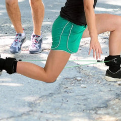 Adjustable Thigh & Ankle Straps for Cable Machines – Padded D-Ring Leg Cuffs for Strength Training