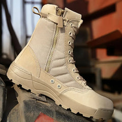 Men’s Tactical Combat Boots – Outdoor, Hiking & Work Safety Footwear