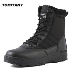 Men’s Tactical Combat Boots – Outdoor, Hiking & Work Safety Footwear