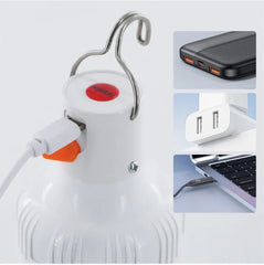 60W USB Rechargeable LED Camping Lantern – Emergency Light for Outdoor Use