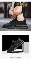 Men’s Lightweight Breathable Sneakers – Casual Walking & Gym Shoes