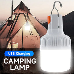 60W USB Rechargeable LED Camping Lantern – Emergency Light for Outdoor Use