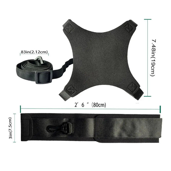 Volleyball Spike Trainer Volleyball Training Belt Elastic Swing Drawstring Volleyball Practice Equipment Improve Serving Agility
