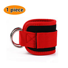 Double D-Ring Ankle Straps for Cable Machines – Glute & Leg Workout Cuffs