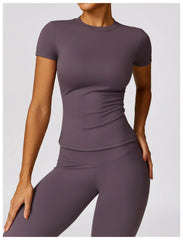 NCLAGEN Women’s Athletic T-Shirt – Breathable Stretch Gym & Yoga Tee