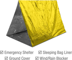 5–30 Pack Emergency Thermal Blankets – Waterproof Foil Survival Blankets (130×210cm)