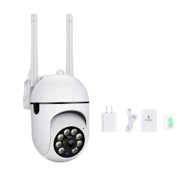 A7 Outdoor WiFi Security Camera – AI Human Tracking & 2-Way Audio (1MP)