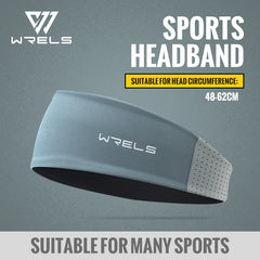 WRELS Sports Headband Sweatband – Unisex Elastic Hair Band for Running, Gym, Tennis, Basketball