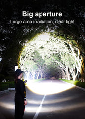 2,000,000LM Ultra-Bright Flashlight – Zoomable Waterproof Torch with Digital Display
