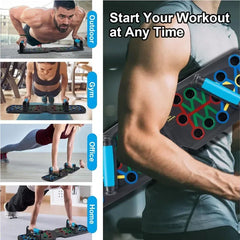 Smart Push-Up Board with Counter – Foldable Multi-Angle Strength Trainer
