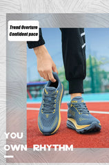 Men’s Carbon Plate Running Shoes – Lightweight Air Cushion Athletic Sneakers