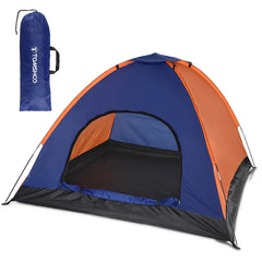 TOMSHOO 3-4 Person Lightweight Camping Tent – Outdoor Backpacking Tent with Rainfly for Family Hiking, Beach, Fishing