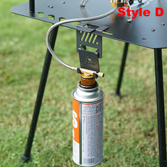 Gas Canister Hook – Stainless Steel Stove Tank Hanger for Camping Tables