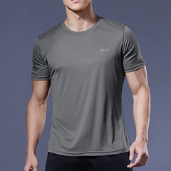 Men’s Quick-Dry Sports T-Shirt – Compression Fit for Running & Training