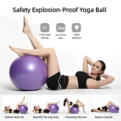 Thickened Yoga & Pilates Ball – 45CM–95CM Anti-Burst Exercise Ball