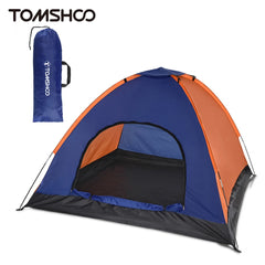 TOMSHOO 3-4 Person Lightweight Camping Tent – Outdoor Backpacking Tent with Rainfly for Family Hiking, Beach, Fishing