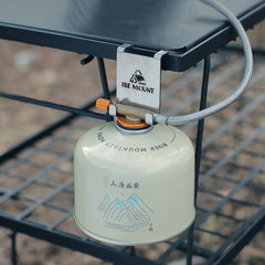 Gas Canister Hook – Stainless Steel Stove Tank Hanger for Camping Tables