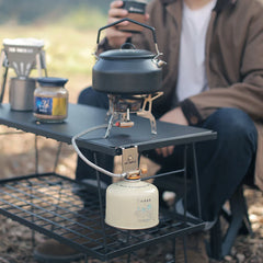 Gas Canister Hook – Stainless Steel Stove Tank Hanger for Camping Tables