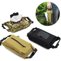 Outdoor Wet Wipes Dispenser – Hanging Canvas Tissue Box for Camping & Travel