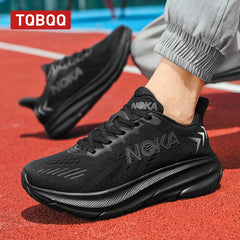 Men’s Carbon Plate Running Shoes – Lightweight Air Cushion Athletic Sneakers