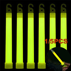 1/5pcs Military Glow Sticks – 15x150mm Emergency Survival Light for Camping & SOS