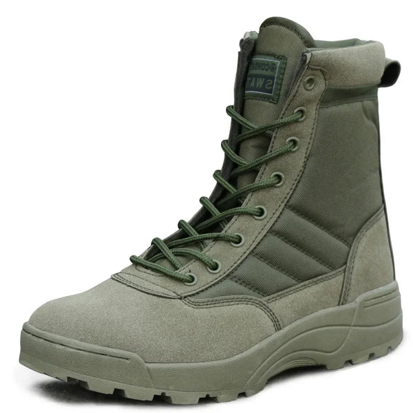 Men’s Tactical Combat Boots – Outdoor, Hiking & Work Safety Footwear
