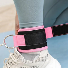 Double D-Ring Ankle Straps for Cable Machines – Glute & Leg Workout Cuffs