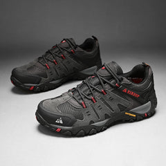 HIKEUP Men’s Suede Tactical Hiking Shoes – Outdoor Trekking Sneakers
