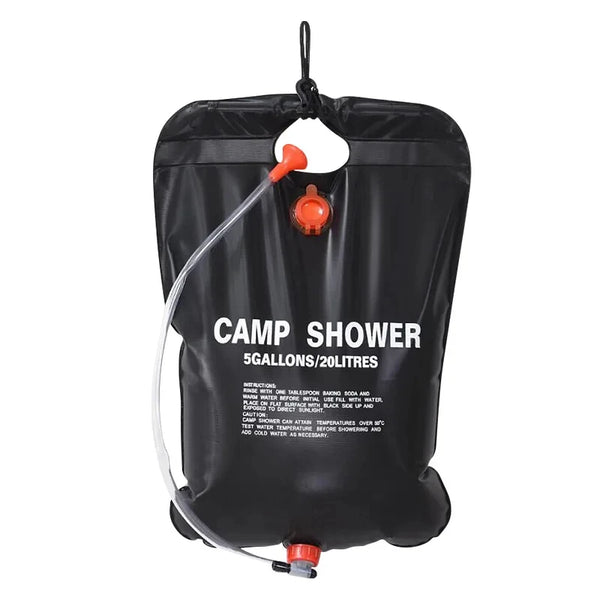 20/40L Solar Shower Bag – Foldable Outdoor Water Bag for Camping & Bathing