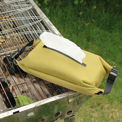 Outdoor Wet Wipes Dispenser – Hanging Canvas Tissue Box for Camping & Travel