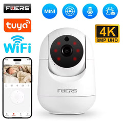 Fuers 5MP Tuya WiFi Camera – Smart Indoor IP Baby Monitor with AI Tracking