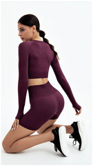 WAREBALL Seamless Women’s Yoga Set – 2/3/4 Piece Gym Outfit