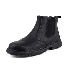 Men’s Waterproof Steel Toe Work Boots – Durable Leather Construction Shoes