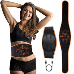 EMS Abs Muscle Stimulator – USB Rechargeable Fitness Massager