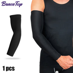 Sport Arm Compression Sleeve – UV Protection for Basketball, Cycling, Running, & More