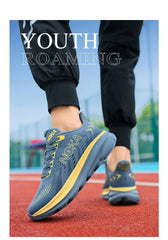 Men’s Carbon Plate Running Shoes – Lightweight Air Cushion Athletic Sneakers