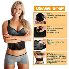 EMS Abs Muscle Stimulator – USB Rechargeable Fitness Massager