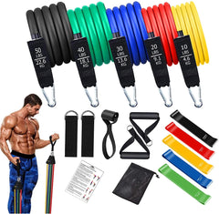 Workout Bar & Resistance Bands Set – Pilates & Home Strength Training Kit