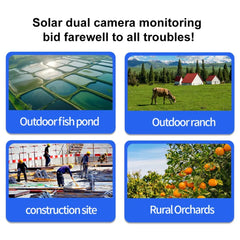 8MP 4K Solar WiFi Camera – Dual Lens PTZ Outdoor CCTV Surveillance
