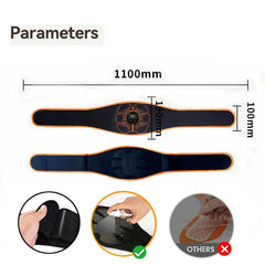 EMS Abs Muscle Stimulator – USB Rechargeable Fitness Massager