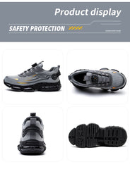 Men’s Safety Work Shoes – Anti-Smash, Anti-Puncture with Rotating Button