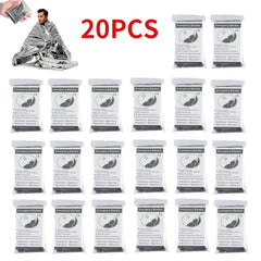 5–30 Pack Emergency Thermal Blankets – Waterproof Foil Survival Blankets (130×210cm)