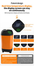 Portable Camping Shower – IPX7 Waterproof Electric Pump with Digital Display