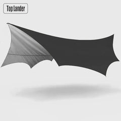 5.1x5.1m Large Waterproof Octagon Camping Tarp – Outdoor Sun Shelter Awning, Butterfly Tent Shade Canopy for Beach & Travel