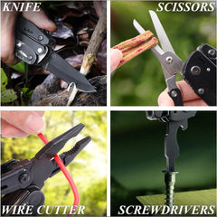 Stainless Steel Folding Multi-Tool – Pliers, Screwdriver & Pocket Knife