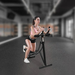 Ab Workout Equipment for Gym, Core Trainer with 3 Intensities Digital Display , Foldable Abdominal Trainer Waist Toner