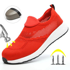 Lightweight Steel Toe Work Sneakers – Breathable Safety Shoes for Men & Women