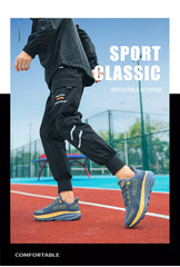 Men’s Carbon Plate Running Shoes – Lightweight Air Cushion Athletic Sneakers