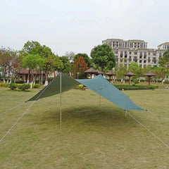 5.1x5.1m Large Waterproof Octagon Camping Tarp – Outdoor Sun Shelter Awning, Butterfly Tent Shade Canopy for Beach & Travel